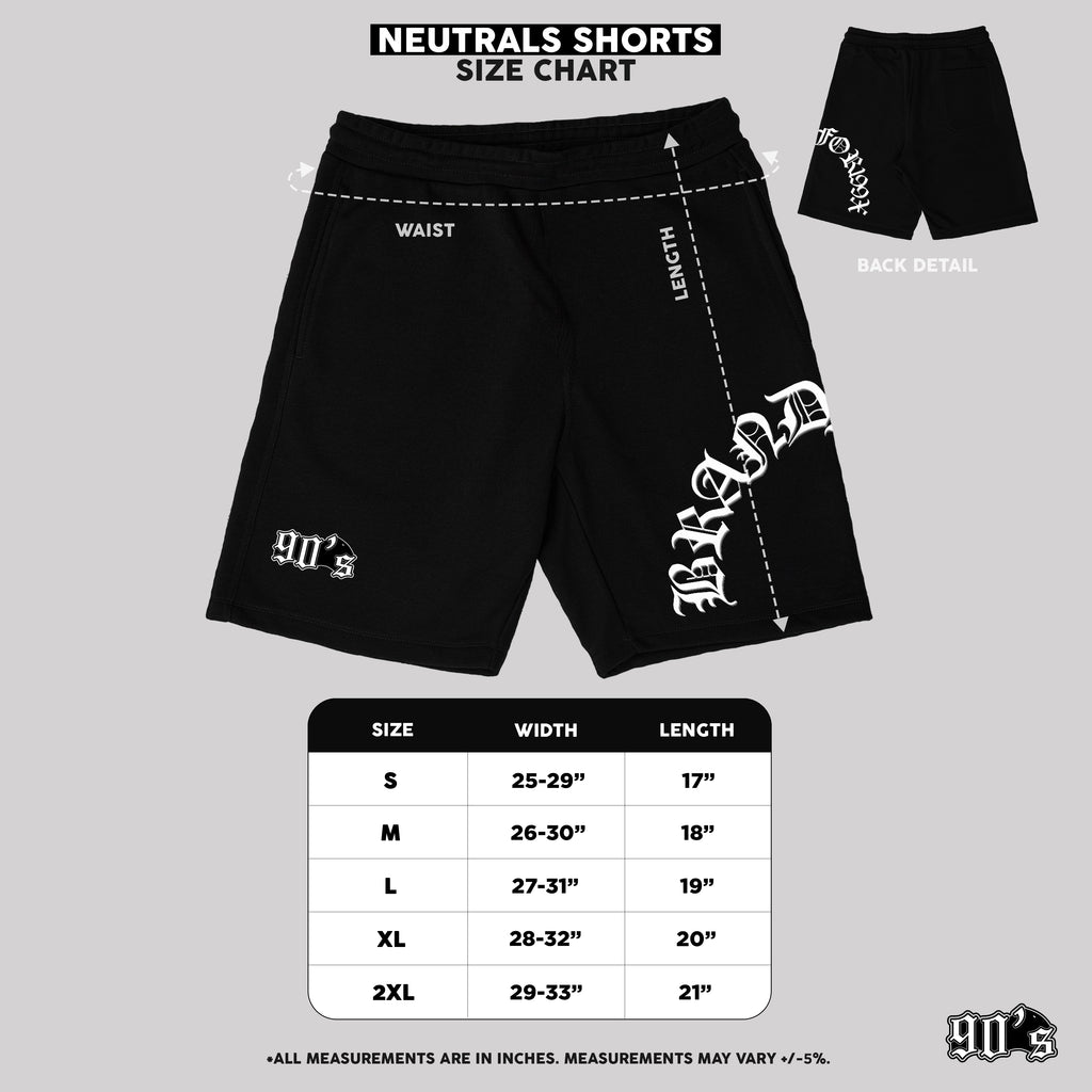 NEUTRAL ARCH SHORTS (Black)
