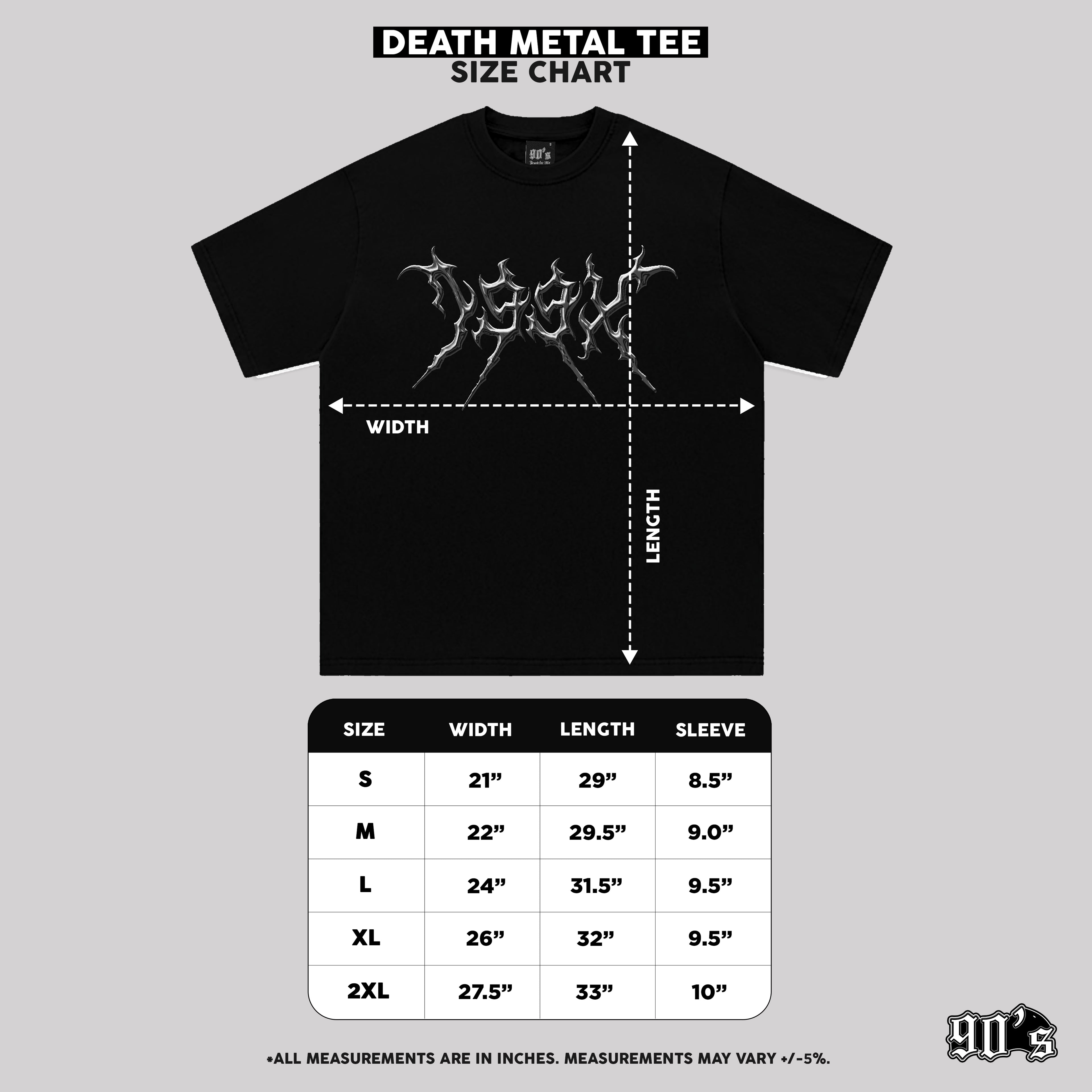 'DEATH METAL' TEE