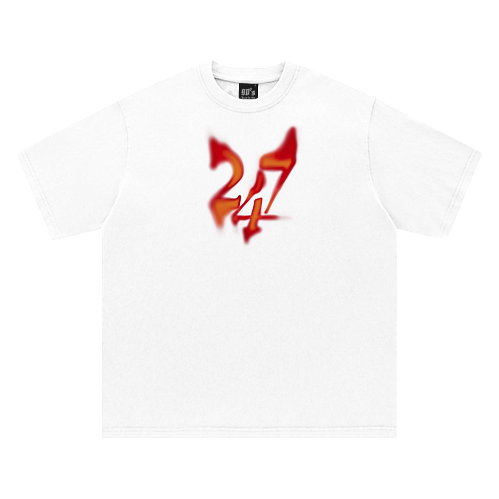 '247' - Flow G Album Shirt (White)