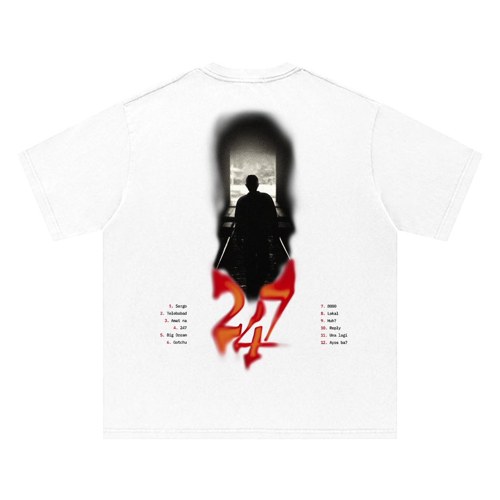 '247' - Flow G Album Shirt (White)