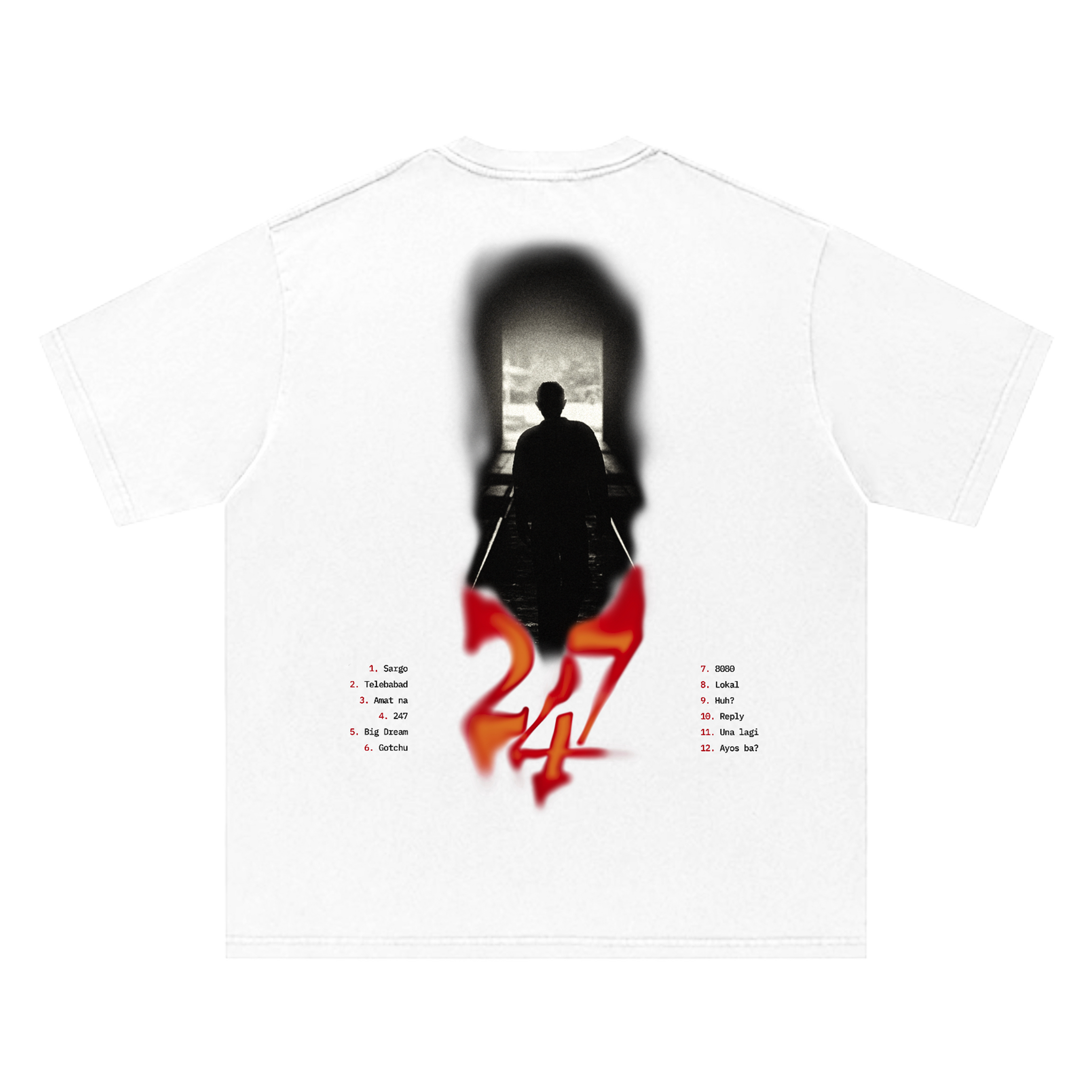 '247' - Flow G Album Shirt (White)