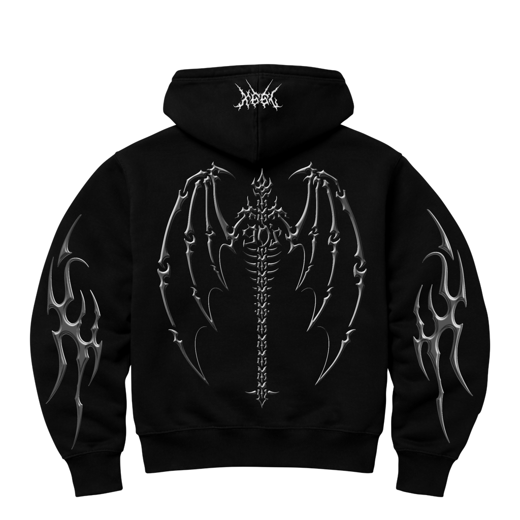 'DEATH METAL' WING HOODIE