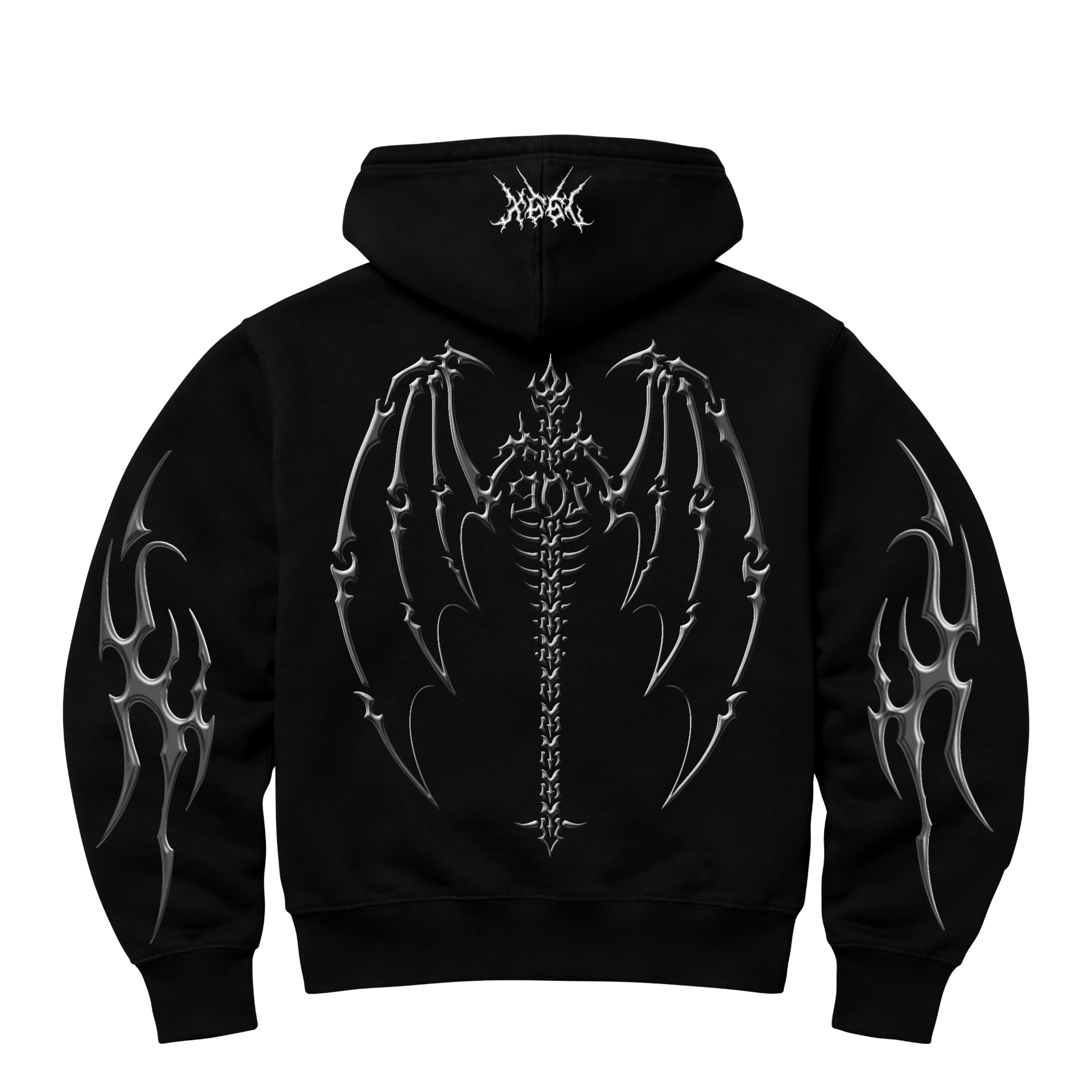 'DEATH METAL' WING HOODIE