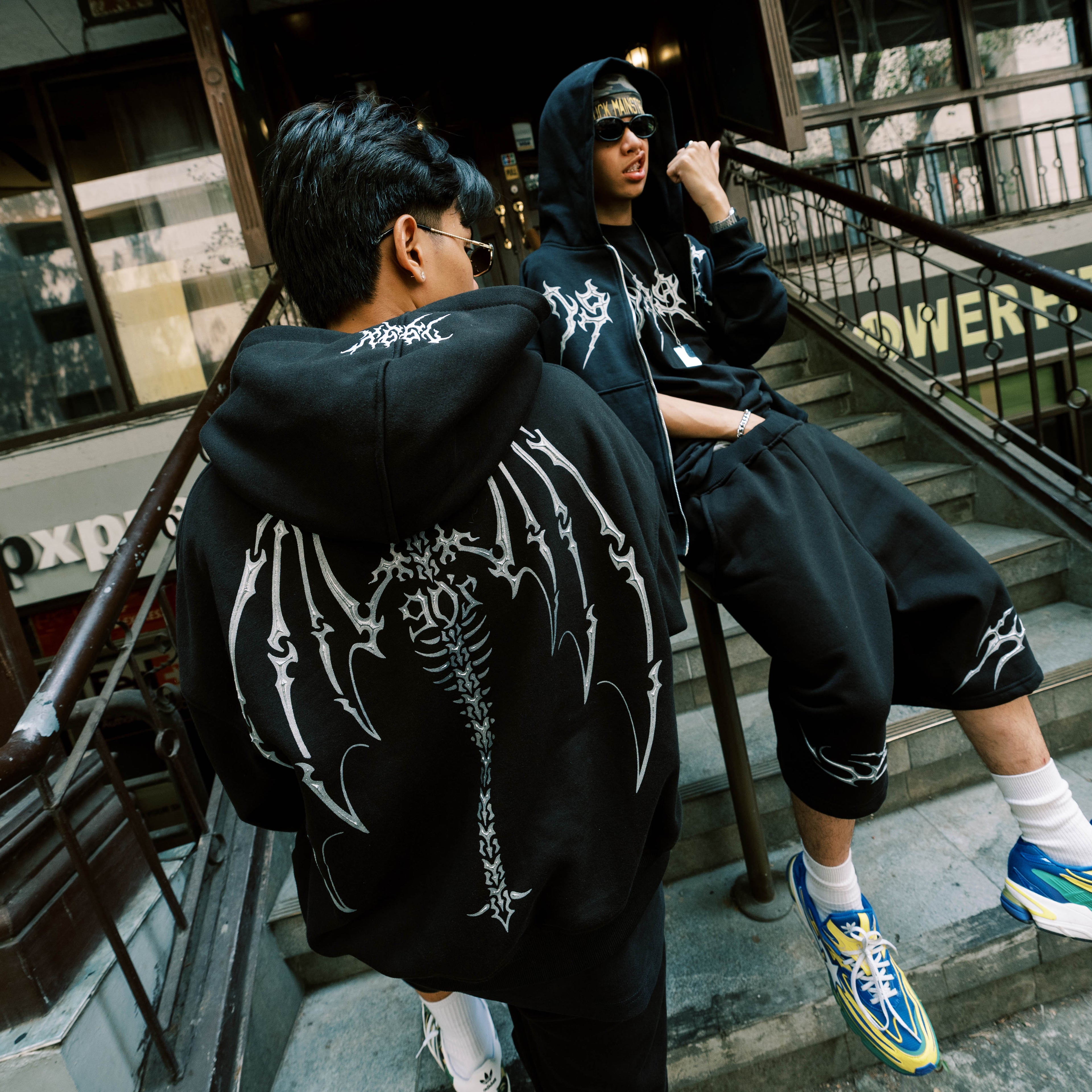 'DEATH METAL' WING HOODIE
