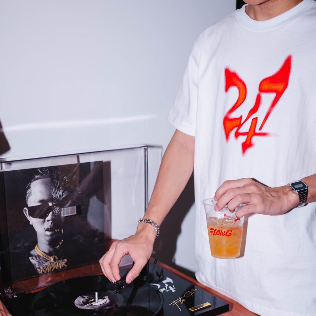 '247' - Flow G Album Shirt (White)