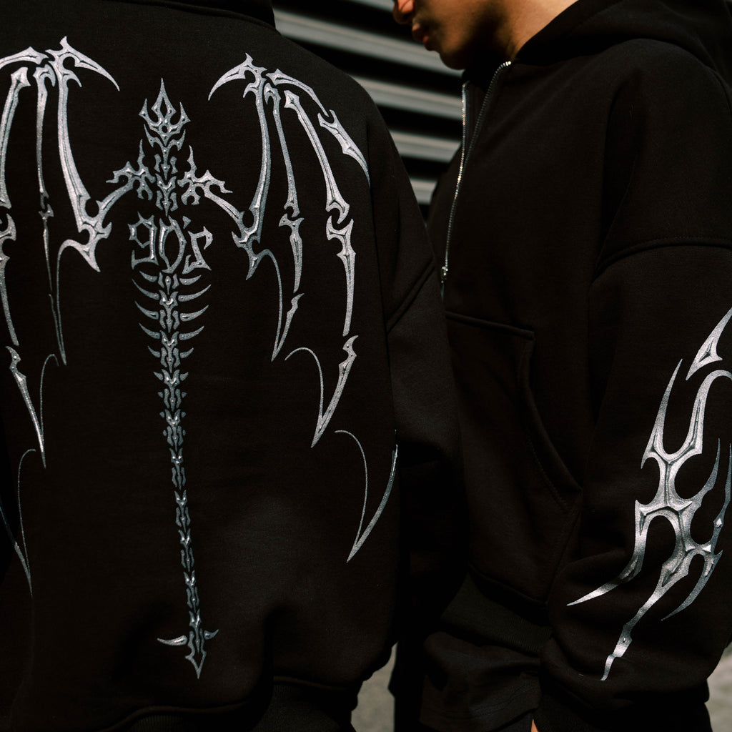'DEATH METAL' WING HOODIE