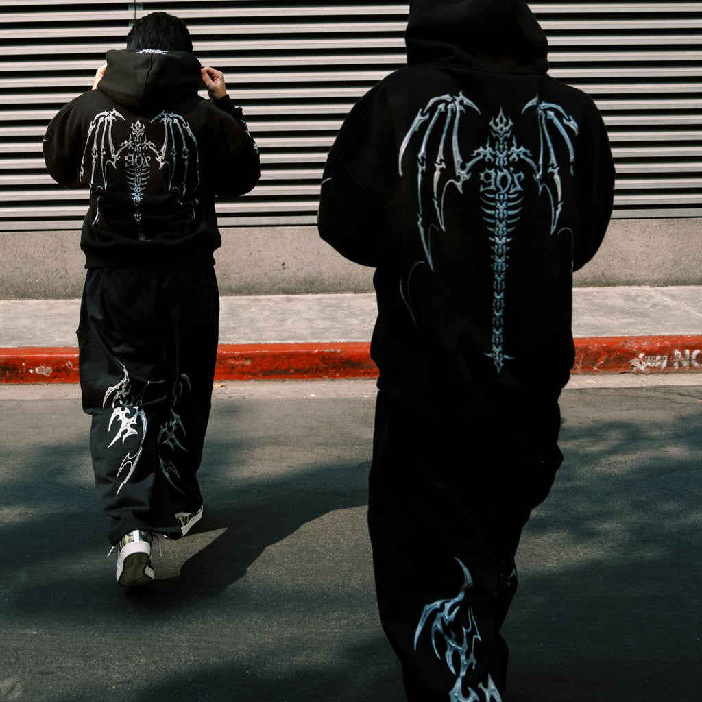 'DEATH METAL' WING HOODIE