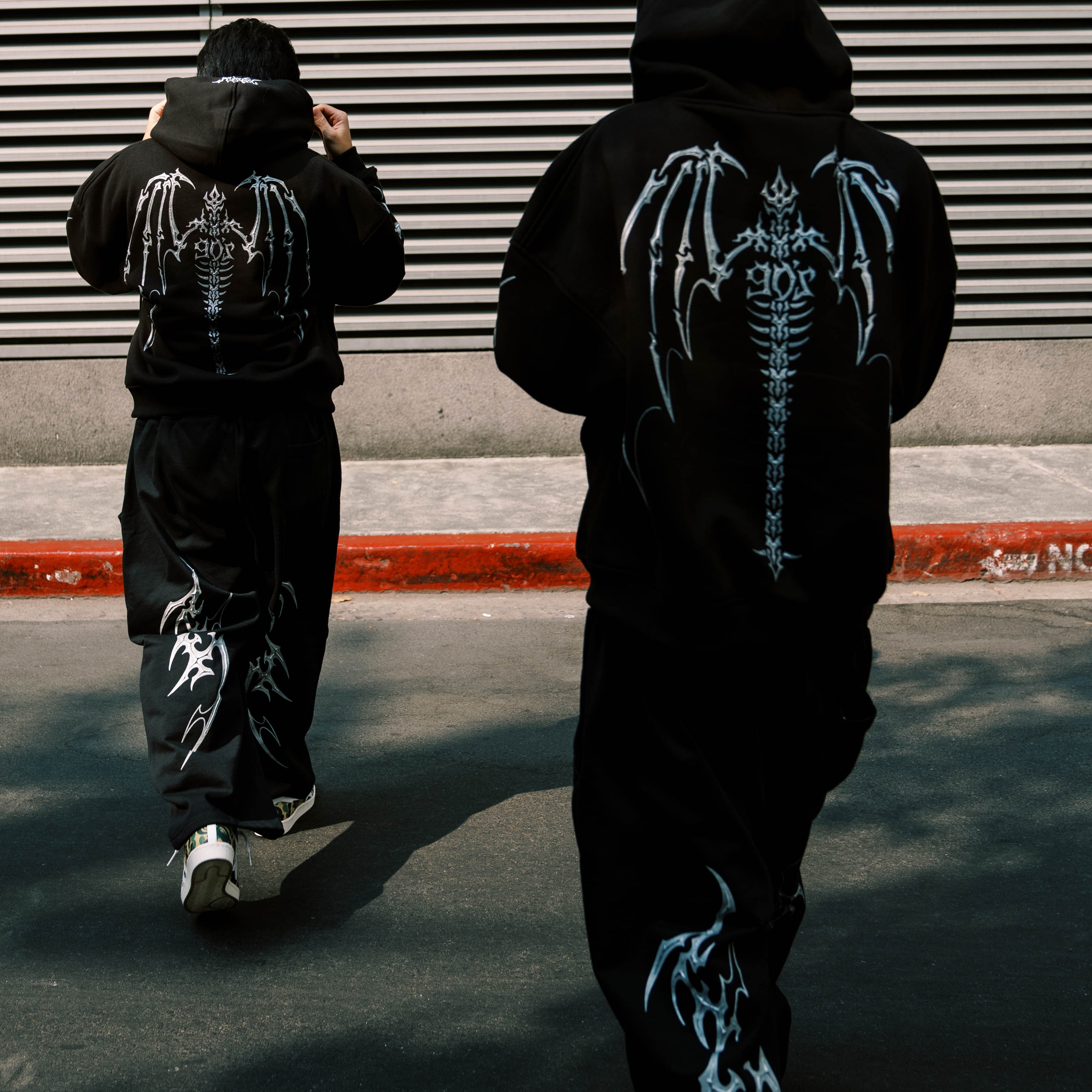'DEATH METAL' WING HOODIE