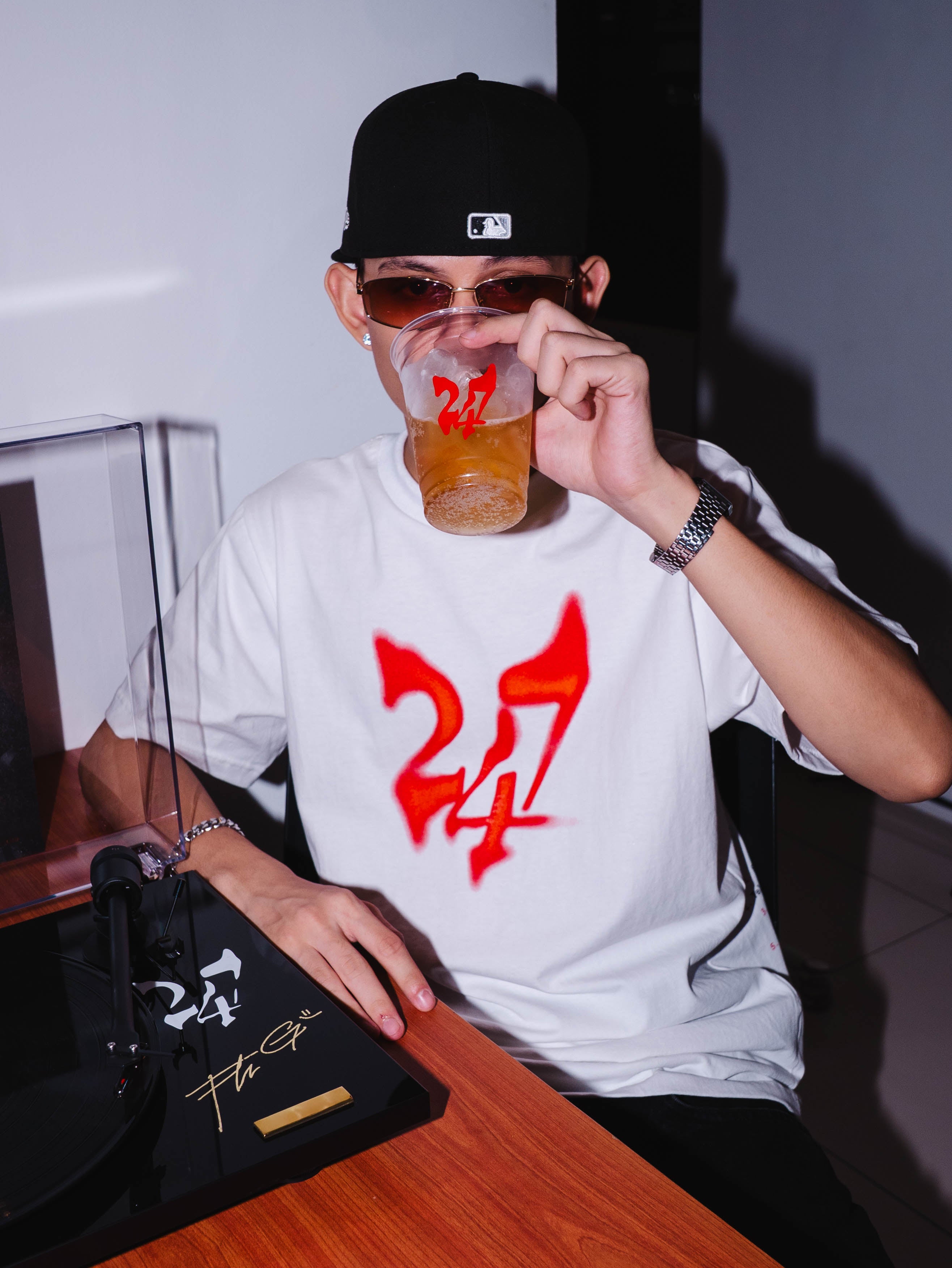'247' Flow G Album shirt ( WHITE )